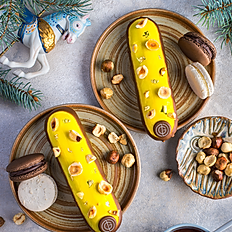 Passion Fruit Hazelnut Éclair