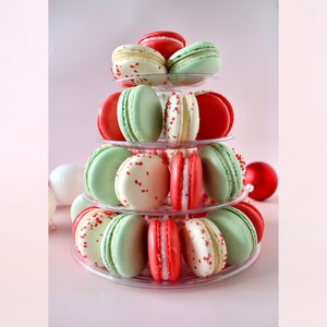 Holiday Macaron Tower