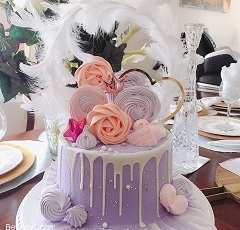 Purple fantasy cake
