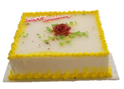 Butter/chocolate cake square 8 inch 