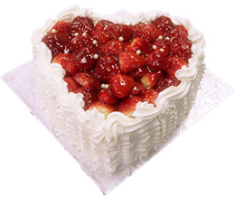 Strawberry short cake (Heart shape)